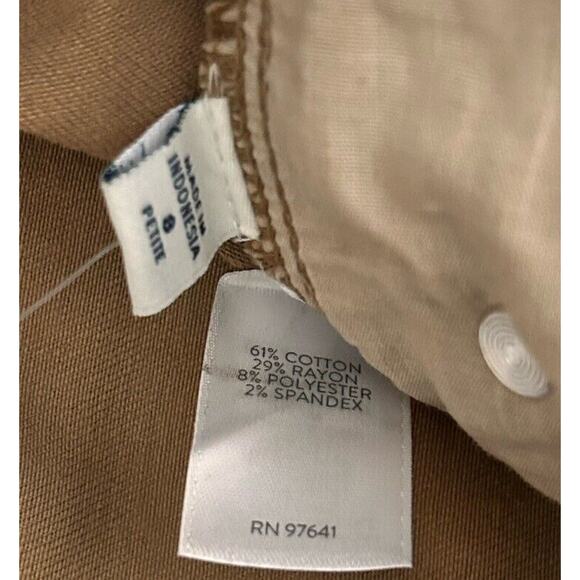 NWT J.Jill Sz 8P Denim Vicuna Tan Authentic Fit Cotton Slim Ankle Jeans - Picture 4 of 9